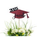 Personalized Graduation Centerpiece Picks, Script Letters, College Graduation, High School, Graduation party, Decorations, Class of 2026