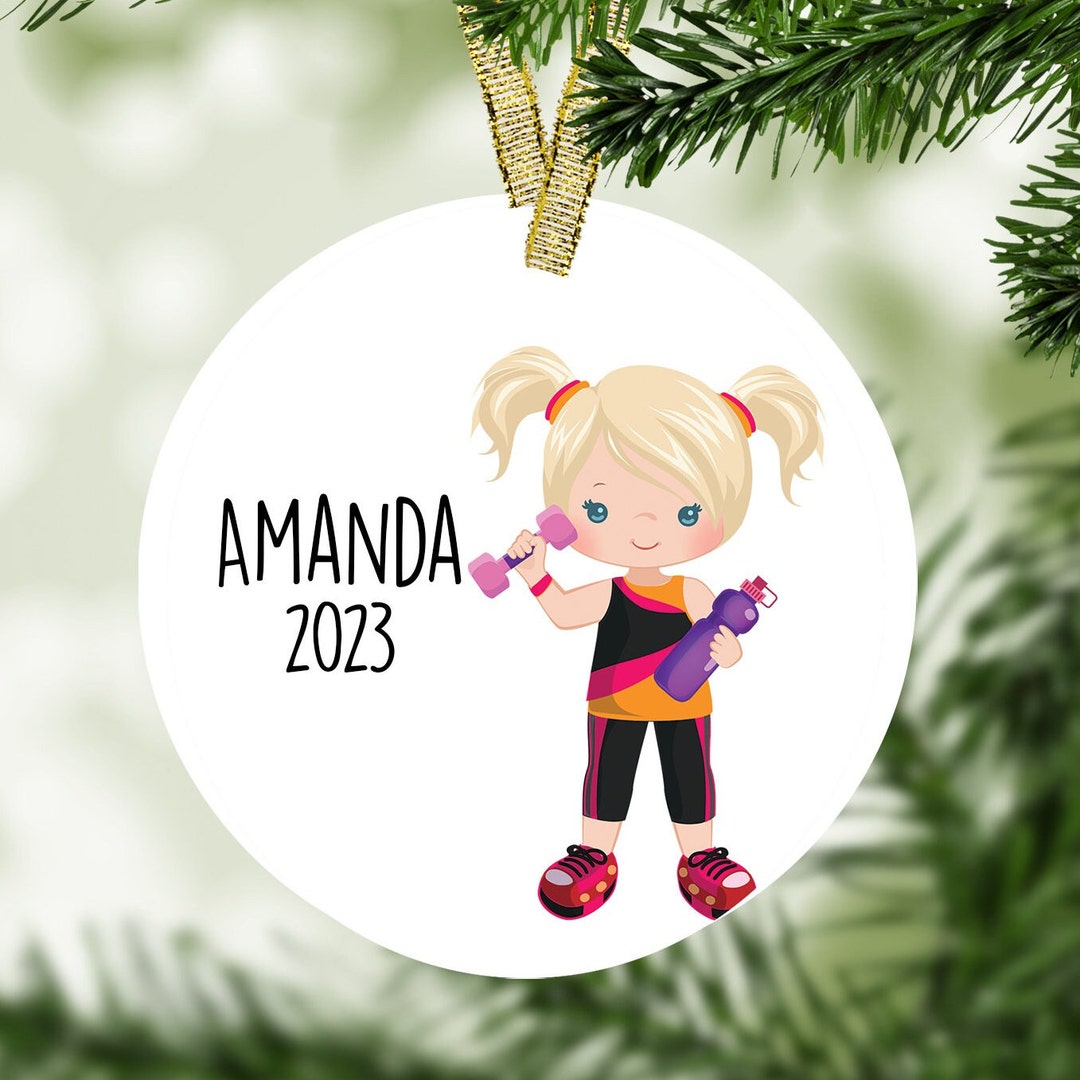 Fitness Personalized Christmas Ornament Gym Ornament - Etsy UK