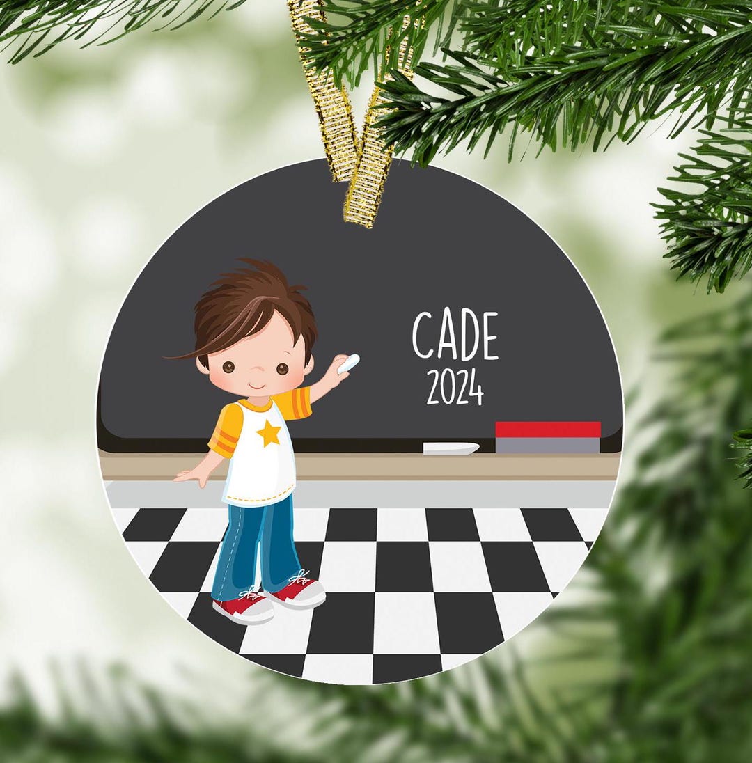 School Christmas Ornament Personalized Ornament, School Ornament