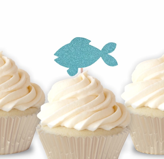 Fish Cupcake Toppers, Fishing Birthday Party Decor, Ocean Decor, Beach Baby  Shower, Nautical Party Decoration -  Sweden