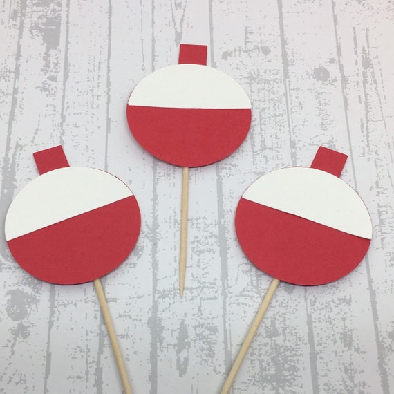 Fishing Theme First Birthday Party Bobber Cupcake Toppers Food Picks Party  Decorations the Big One Fish Party -  Canada