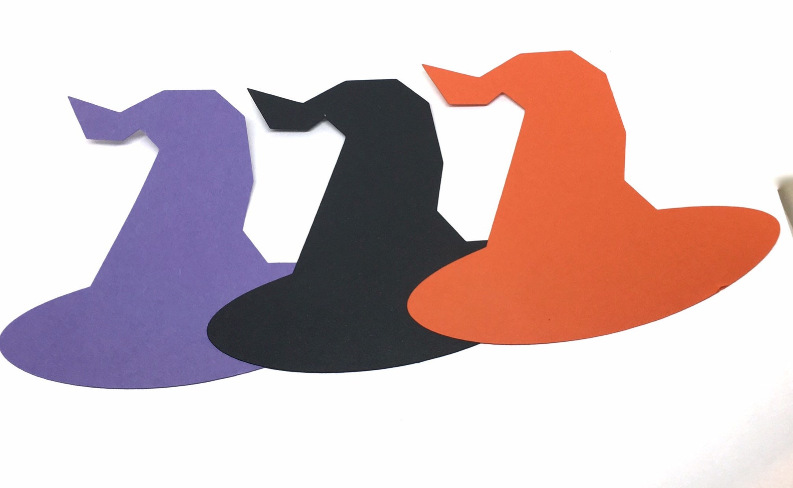 Witch Hat Paper Die Cut Halloween Party Decor Witch Name Etsy