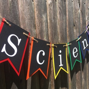 Science Classroom Banner - Back to School, Classroom Decoration, Teacher Sign, New Classroom, Teacher Gift