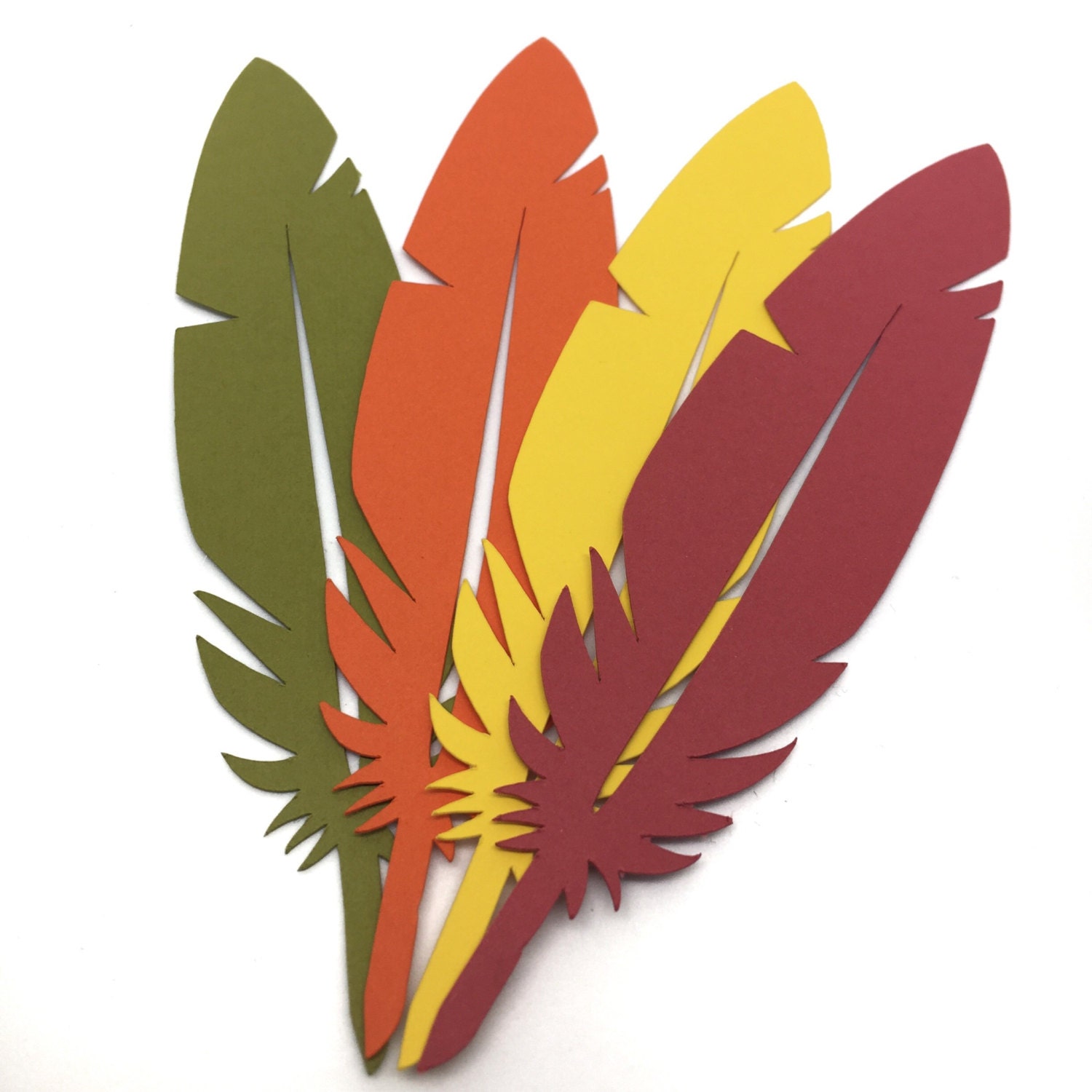 Turkey Feather Cut Out Template