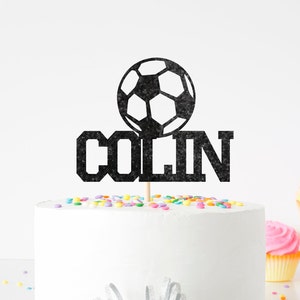 Custom Soccer Cake Topper, Soccer Ball, Cake Topper, Soccer Party, Soccer Birthday, Sports Party Decorations