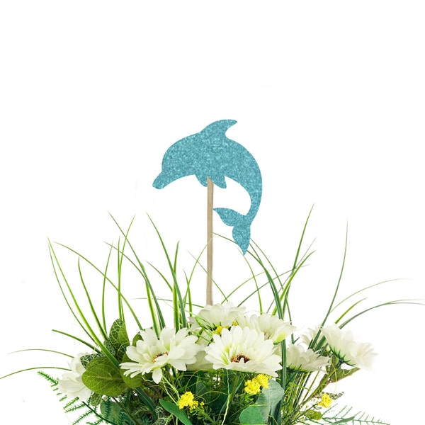 Dolphin Centerpiece Picks, Ocean Party decor, Birthday Party, Under The Sea, Mermaid birthday, Beach Party