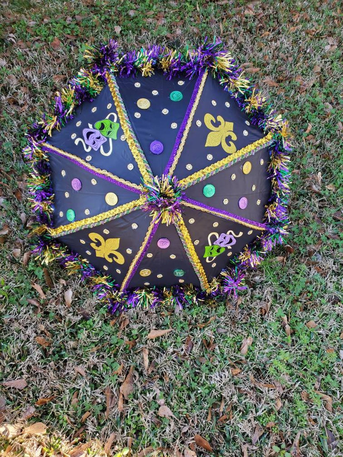 custom mardi gras umbrella