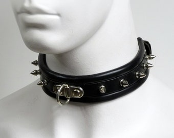 Duke Dog Collar. Studded Leather BDSM