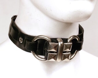 Seraph Collar. Leather BDSM Choker