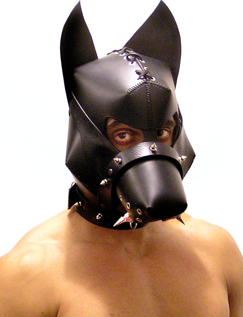 Handcrafted Leather Dog Mask. Etsy