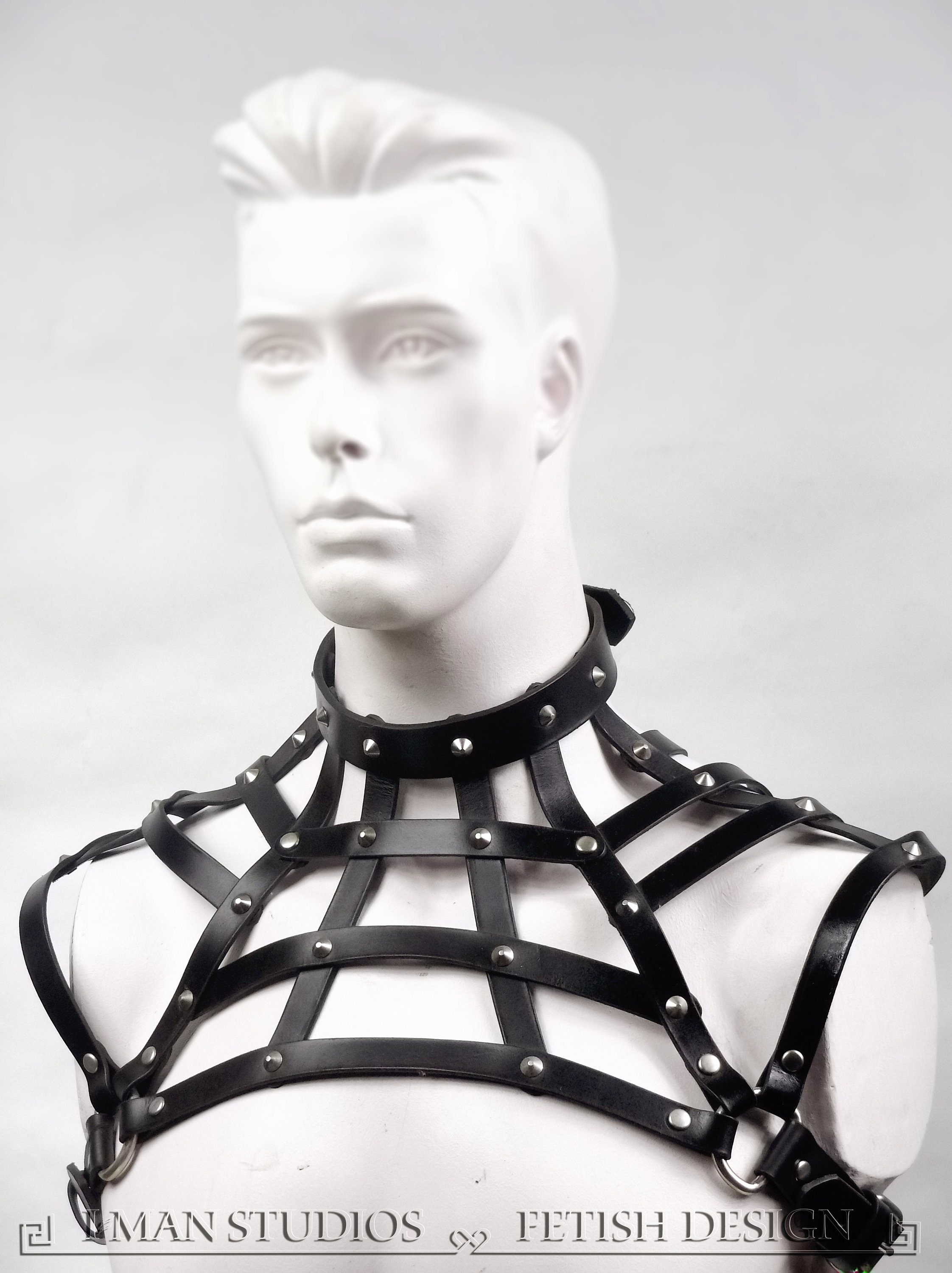 Lattice Harness Italian Leather Mature Bdsm Fetish Etsy