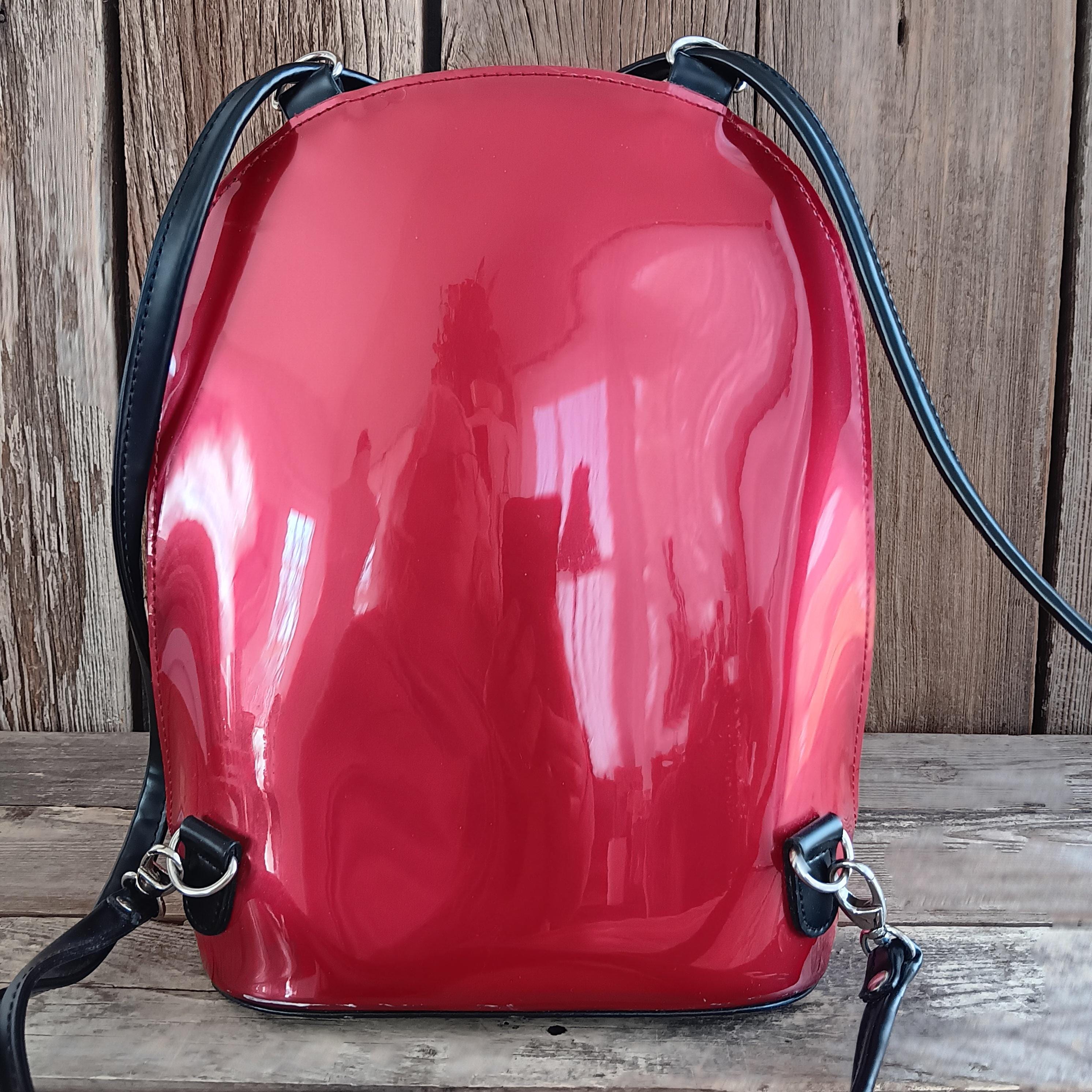 Beijo London Paris New York Vintage Red Black Backpack  display picture 3