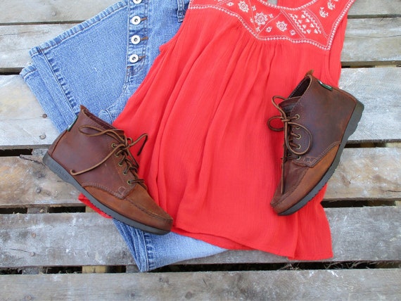 moc toe ankle boots