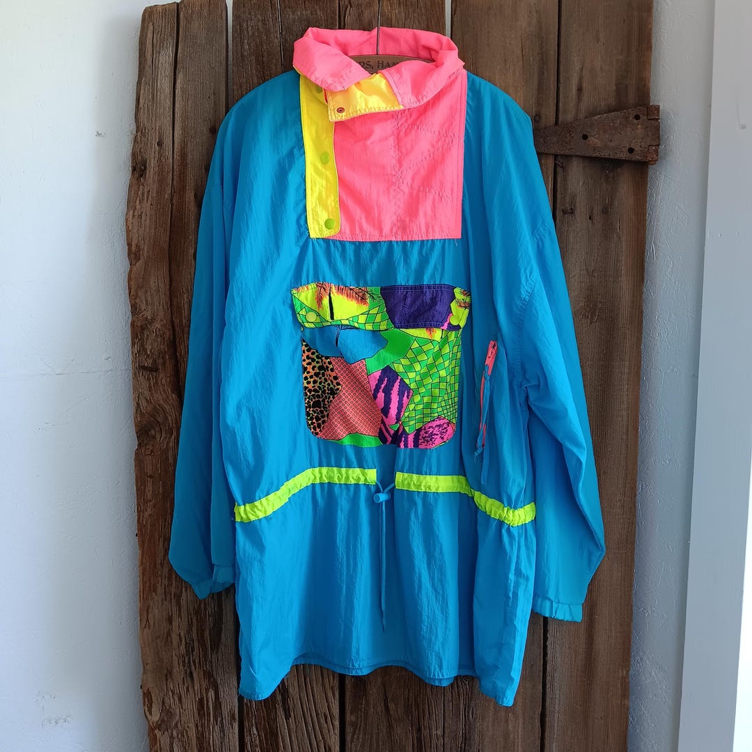 DKP International Vintage 90s Colorblock Pullover Jacket Anorack