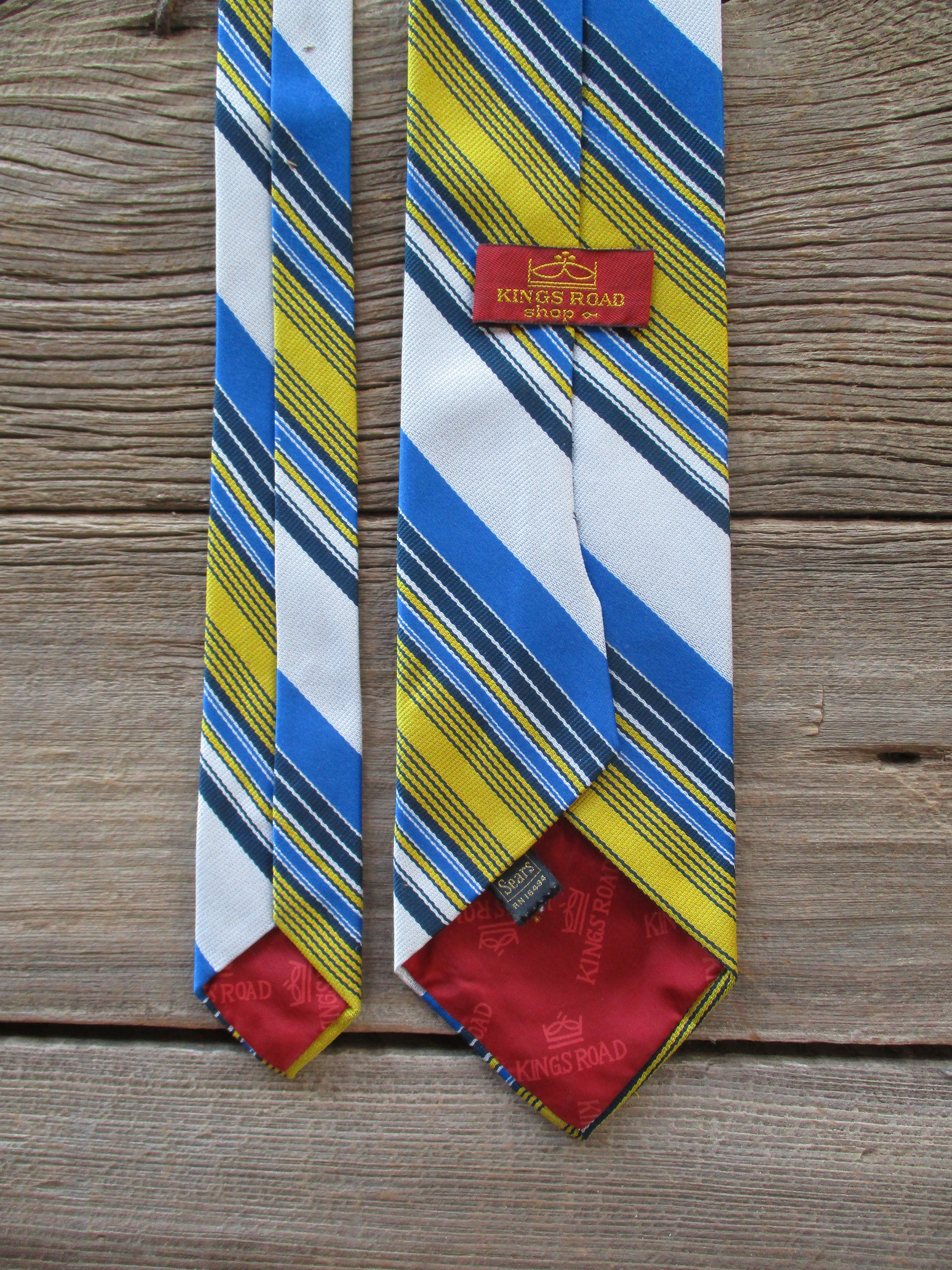 Sears Kings Road Striped Men's Wide Tie Vintage Necktie - Etsy