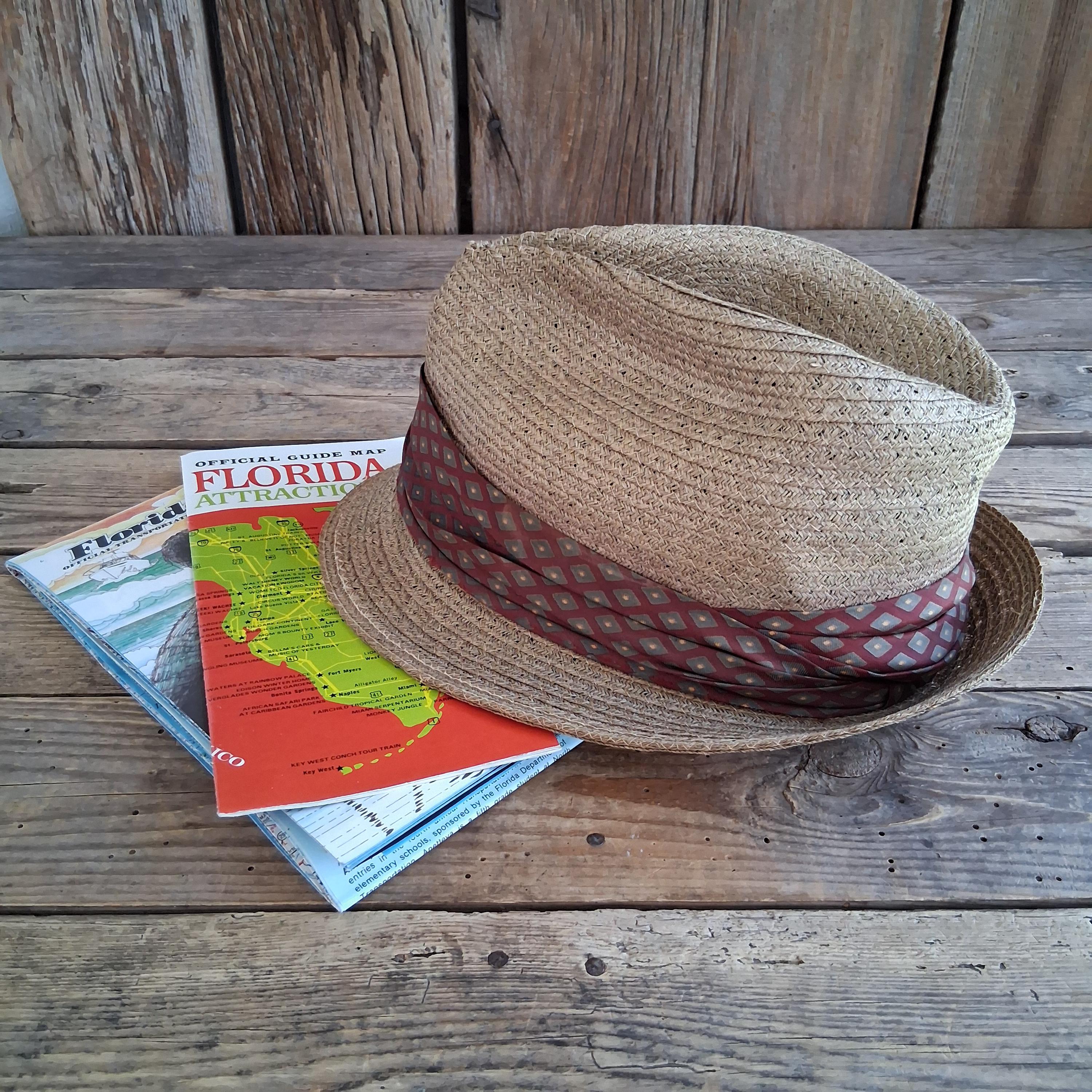VINTAGE Bucket Crusher Fedora Cord Hat Genuine Effanem Wool Crusher Hat - Made in USA - H.N. Williams main image 3