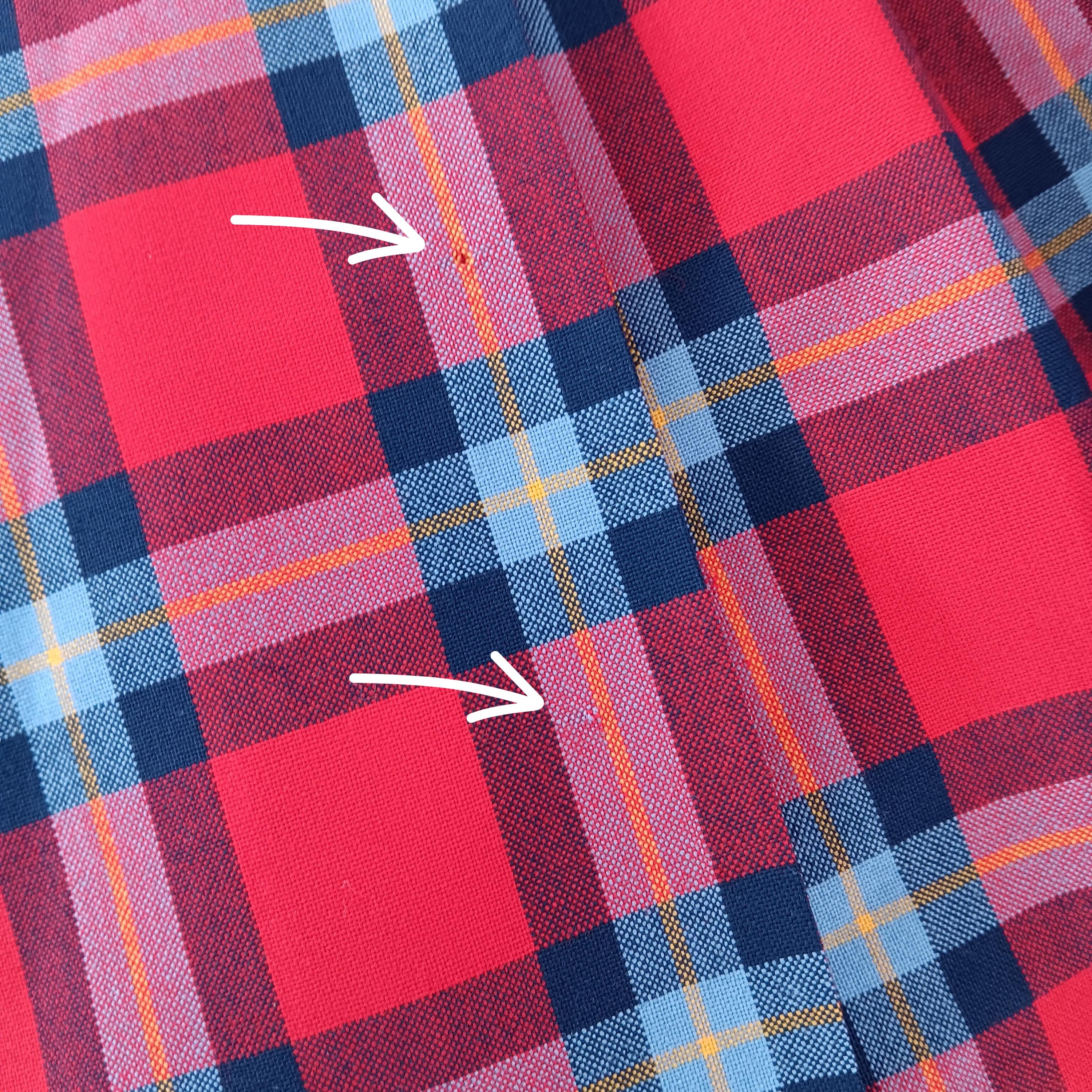 VTG ペンドルトン レッド タータン チェック キルトスカート ピュア