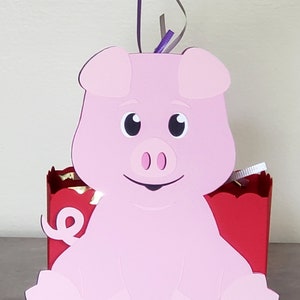 Pig Balloon Centerpiece, Small Table Centerpiece, Barnyard Birthday Centerpiece, Farm Animal Birthday Centerpiece