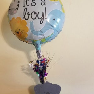 Balloon Centerpiece, Elephant Centerpiece, Birthday Table Decoration, Jungle Birthday Centerpiece, Baby Shower Centerpiece image 2