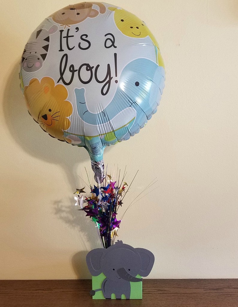 Balloon Centerpiece, Elephant Centerpiece, Birthday Table Decoration, Jungle Birthday Centerpiece, Baby Shower Centerpiece image 2