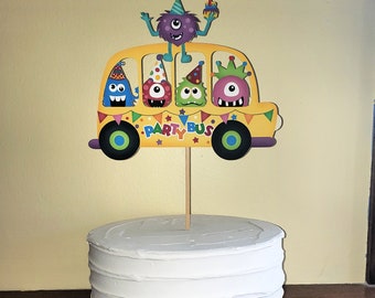 Monster Cake Topper, Birthday cake topper