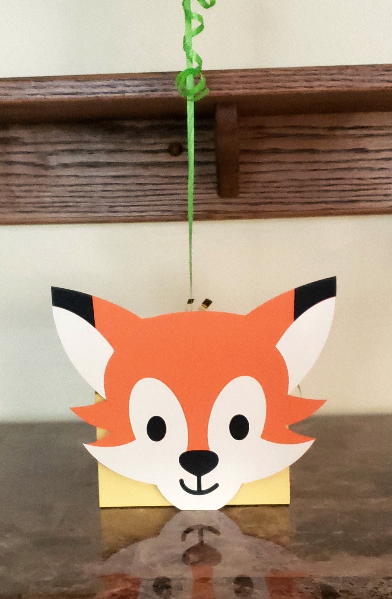 Centre De Table Hiver Renard - FOX CENTERPIECE - Décoration Table Artisanale