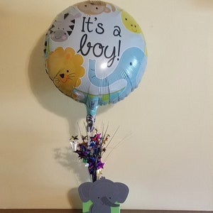 Balloon Centerpiece, Elephant Centerpiece, Birthday Table Decoration, Jungle Birthday Centerpiece, Baby Shower Centerpiece 画像 3