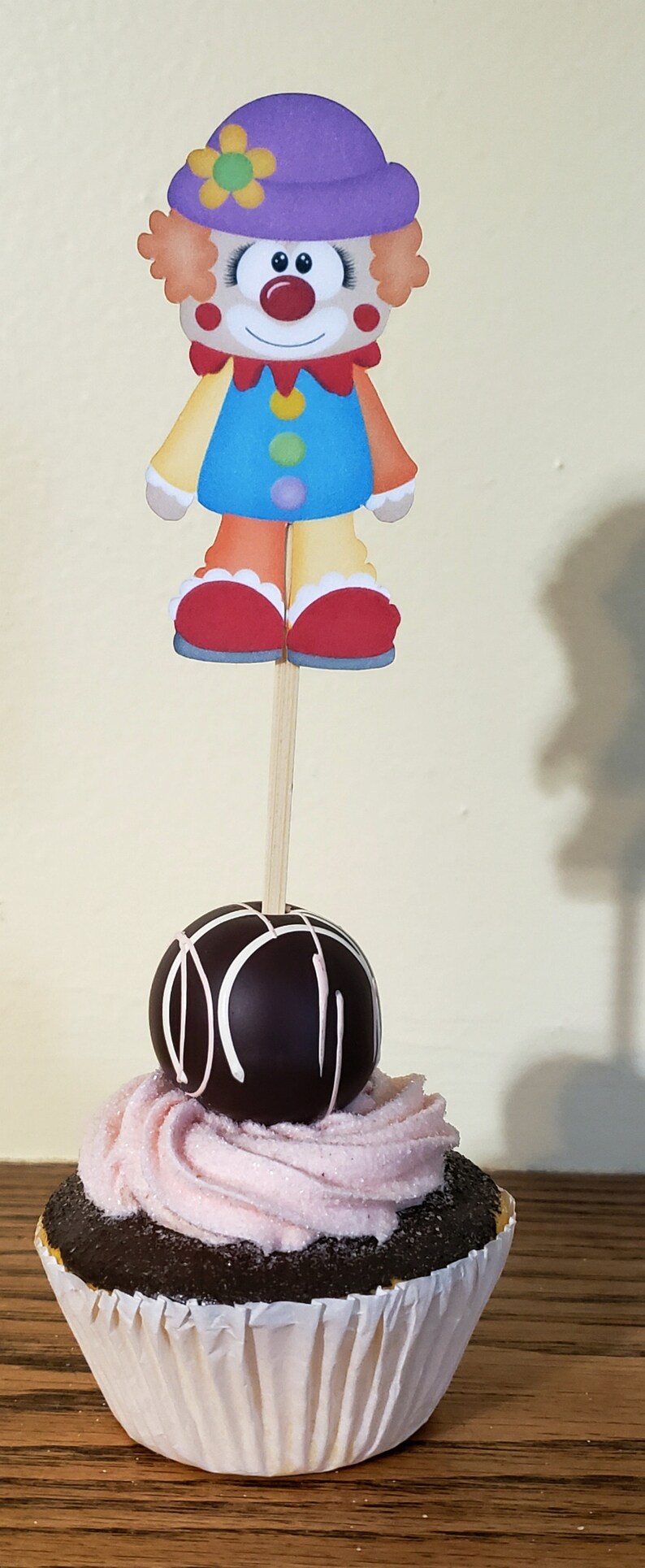 Circus Cupcake Toppers, Circus Themed Cupcake Toppers, Set of 12 Circus Decoration image 4