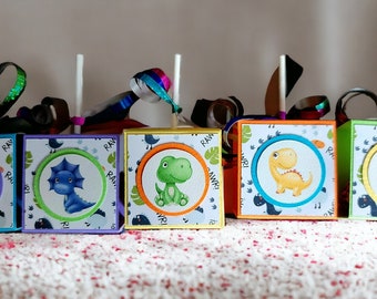 Lollipop Favors, Sucker Favors, Dinosaur Birthday Favors, Birthday Party Favors