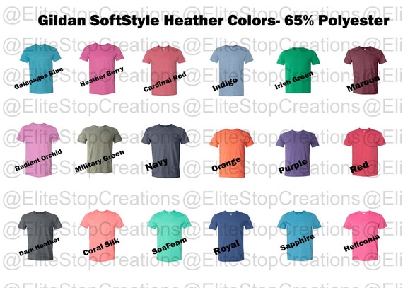 Gildan Softstyle Heather Adult 65 
