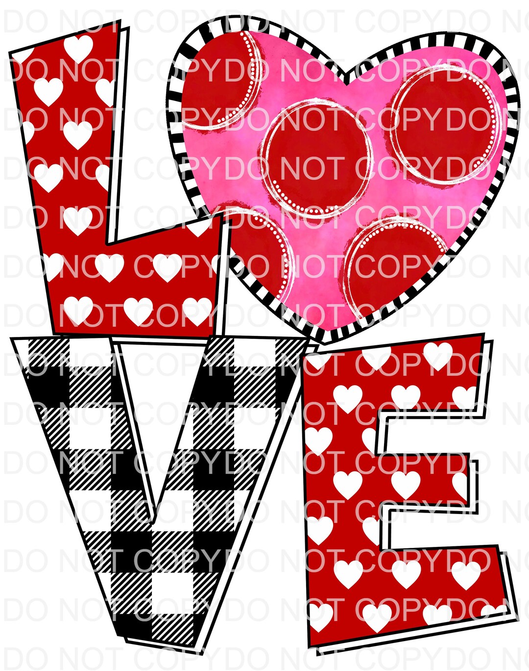 Sublimation Ready to Press Transfer- Valentines Day | Love - Etsy