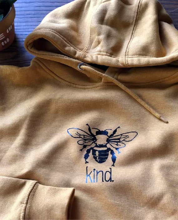 BEE Kind Mustard Hooded Sweatshirt * Be Kind * Hooded Sweatshirt