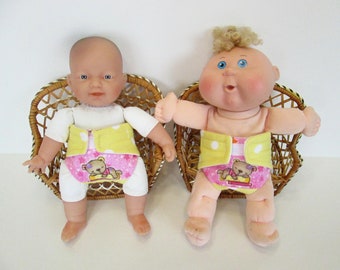 Two Diapers for 10.5 - 13 inch tall Girl Baby Dolls - Group 3