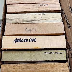 Box #9  18 Premium Pen Turning Blanks, Woodturning Craft Supply for Turners & Crafters, Perfect Wood Crafting Materials
