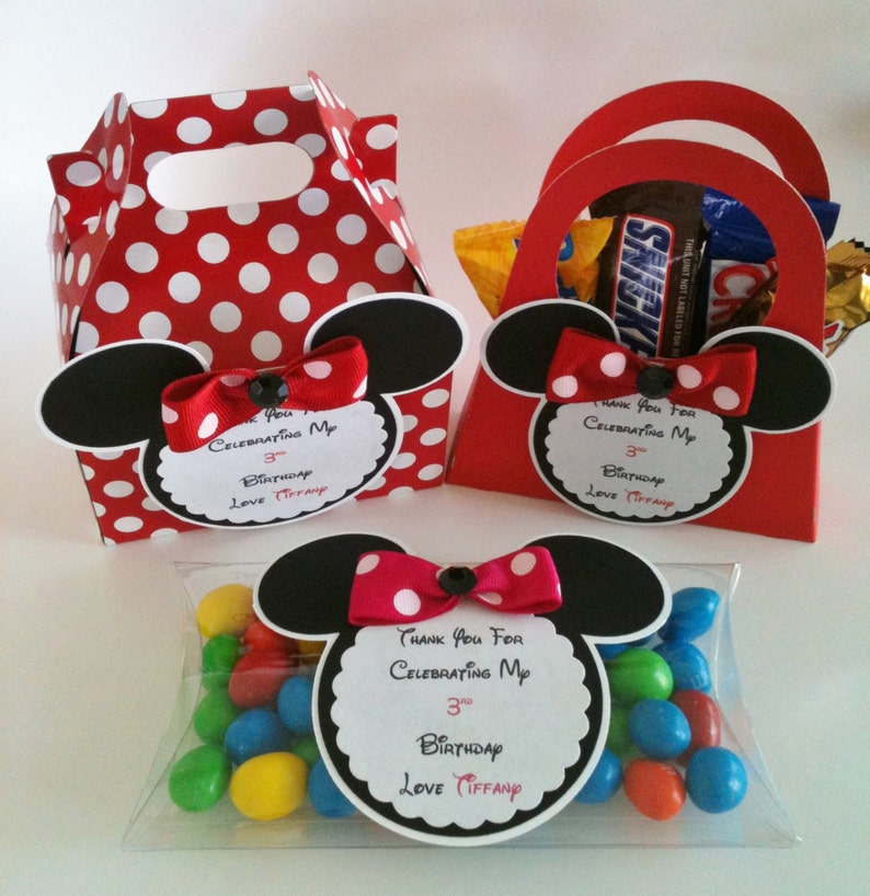 Minnie Mouse Party Favors Minnie Mouse Favors Personalized Etsy