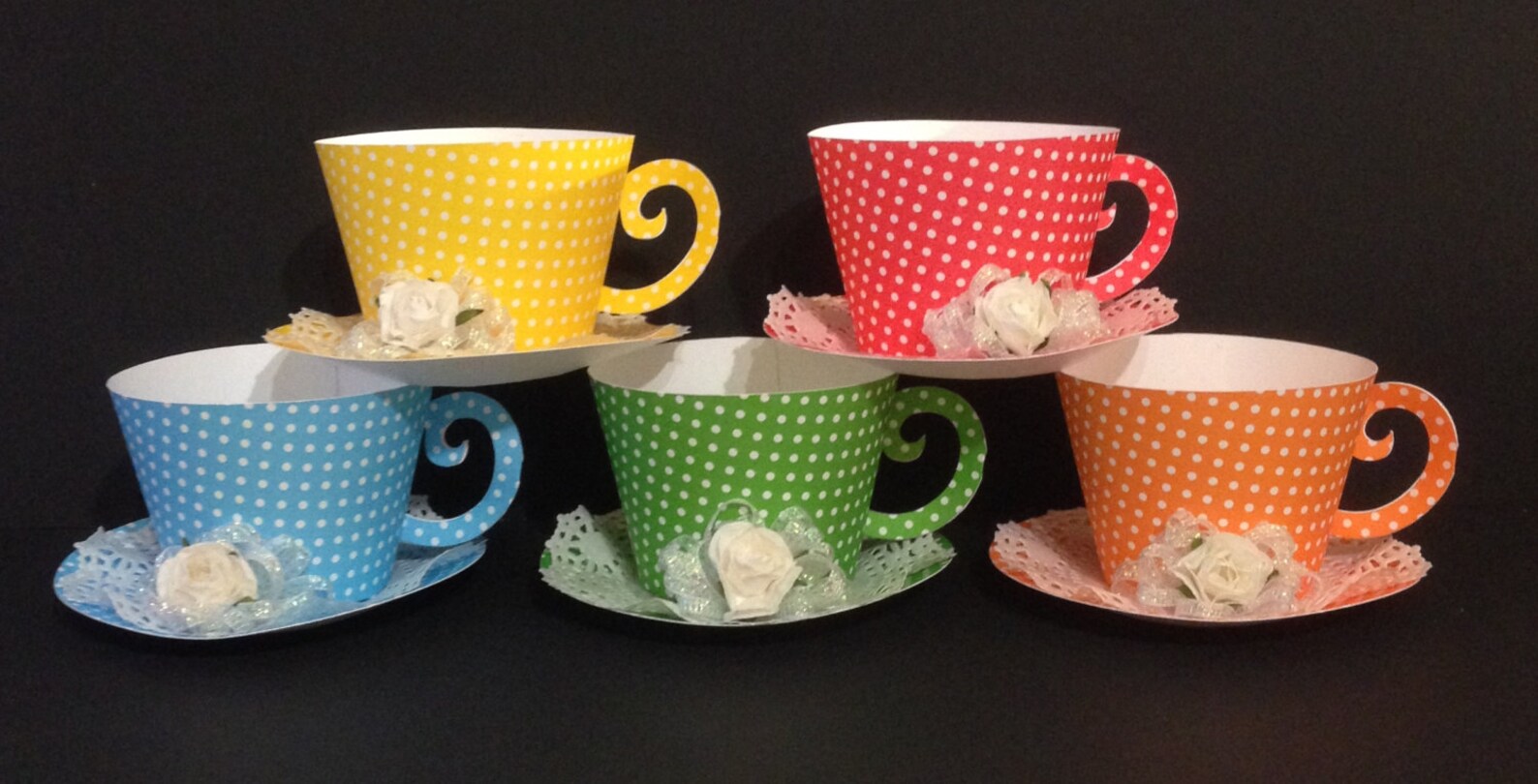 Cupcake Holder Tea Cups Party Favors Etsy