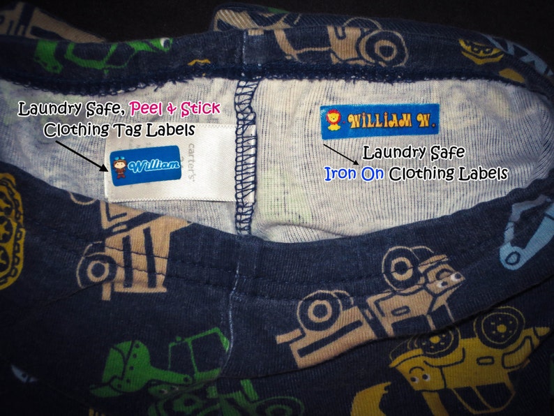 Iron On Clothing Labels Laundry Safe Name Label Daycare Label School Label Iron On Uniform Labels Mystical Mermaid image 3