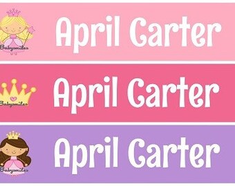 Iron On Clothing Labels Laundry Safe Name Label Daycare Label School Label Iron On Uniform Labels - Pretty Princess