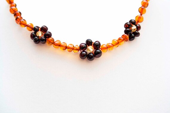 Genuino del Báltico ámbar Pulsera y collar conjunto sin pulir Cereza