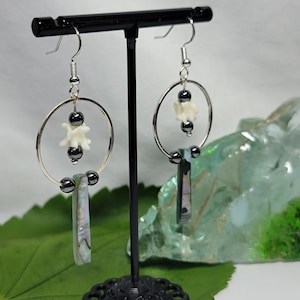 Ball Python Vertebrae Earrings - Real Bones - Bone Jewelry - Dangle Earring
