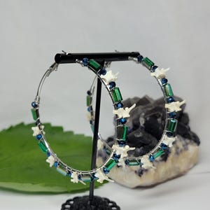 Ball Python Vertebrae Hoops - Real Bones - Bone Jewelry - Hoop Earring