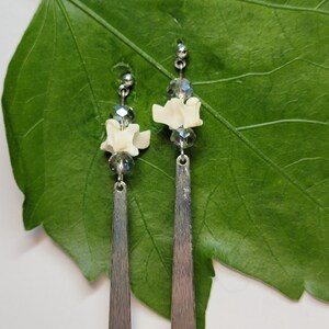 Ball Python Vertebrae Earrings - Real Bones - Bone Jewelry - Dangle Earring