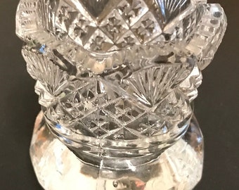 Toothpick Holder Vintage Westmoreland Glass  Star and Fan Pattern