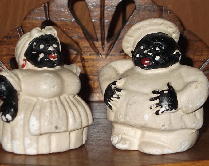 Vintage Mammy and Chef Salt and Pepper Shakers Etsy