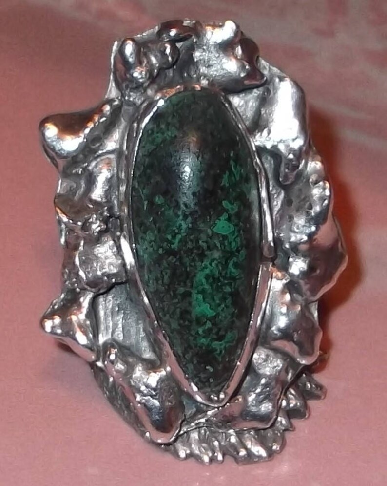 Turquoise and Silver Navajo Ring image 1