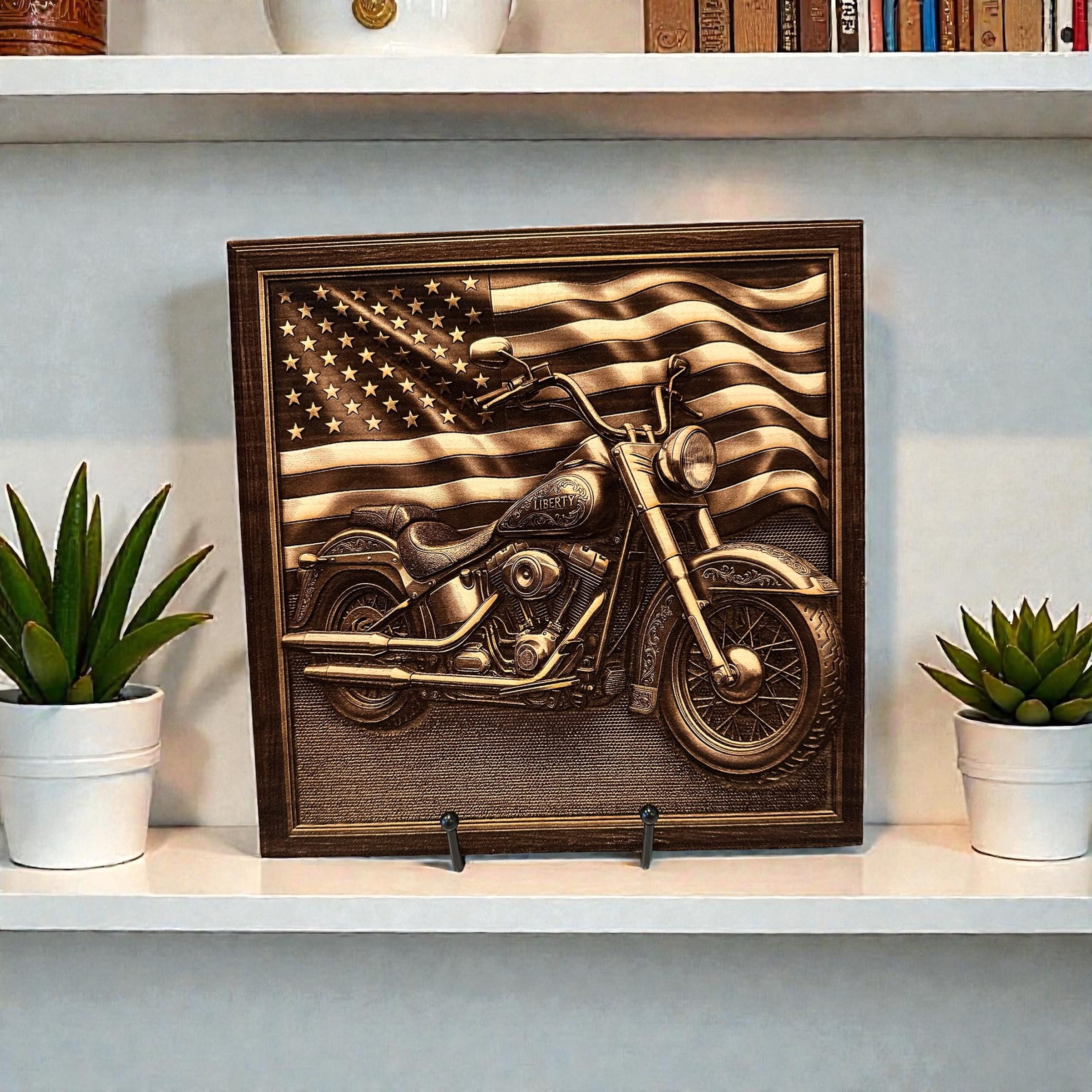 3d Wood Harley Sign - Etsy