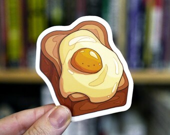 Egg Toasty - Vinyl Sticker by Endless Takeout