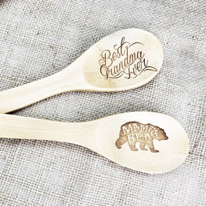 Personalized Wooden Spoon, custom gifts, Wedding favors, Engraved, Bridal shower, Spatula, Utensils, Couple gift image 3