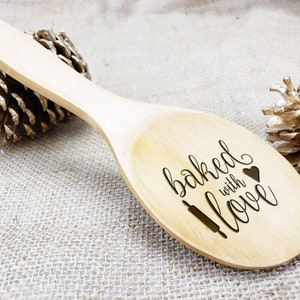 Personalized Wooden Spoon, custom gifts, Wedding favors, Engraved, Bridal shower, Spatula, Utensils, Couple gift image 8