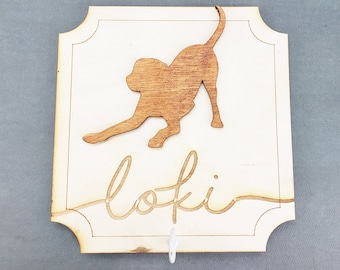 Dog Leash Holder for wall wood Custom leash holder Dog name sign Personalized leash holder Dog lover gift Leash hooks Dog Name Sign Collar